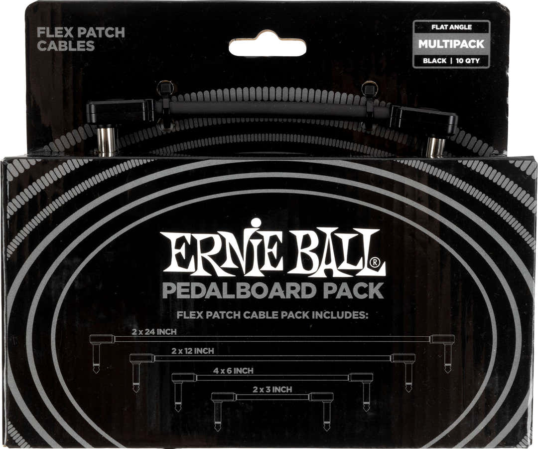 Pack 10 Patchkabels Flex - Zwart