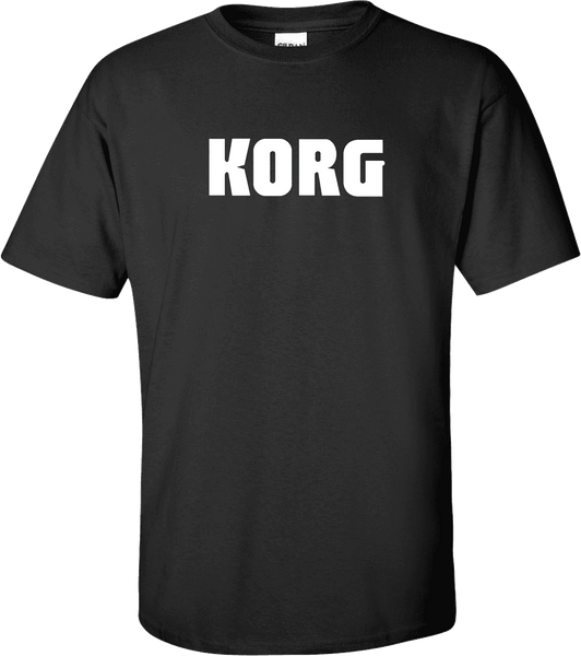 T-Shirt Korg L Textile Tee Shirts Black Korg Size L