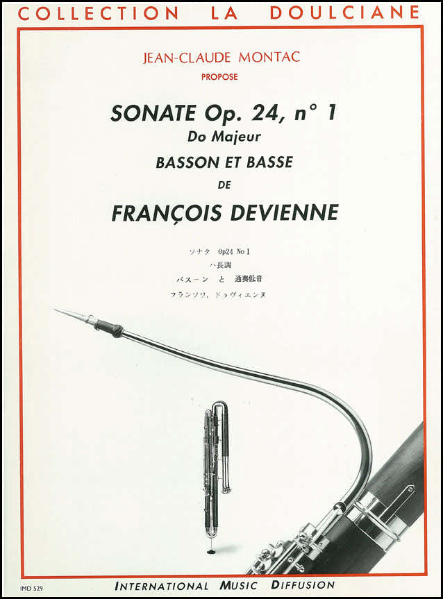 Devienne - Sonate Op 24 N°1 En Do Majeur - Basson et Basse