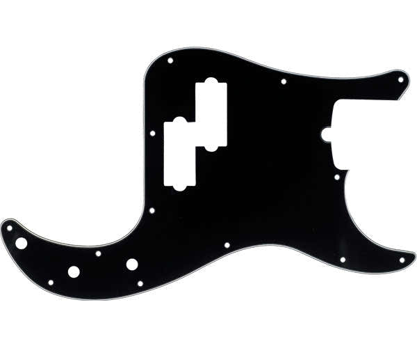 Slagplaat voor Precision Bass met 13-gaatsbevestiging (met uitsparing voor halspen) zwart 3-laags