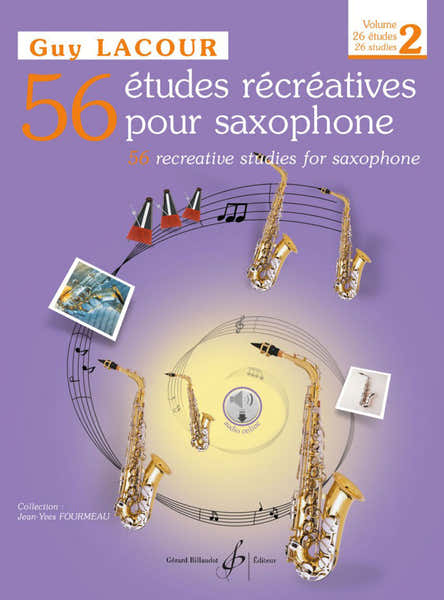 Billaudot 56 Études Récréatives Vol.2 Saxophone - Lacour