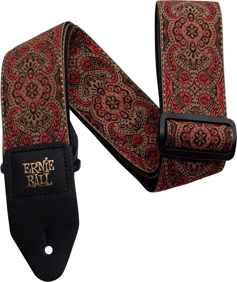 JACQUARD CRIMSON PAISLEY STRAP