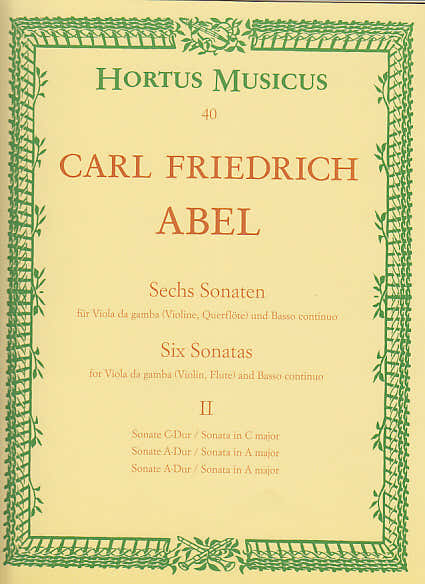 Barenreiter El Sechs Sonaten Für Viola Da Gamba Und Basso Continuo Ii