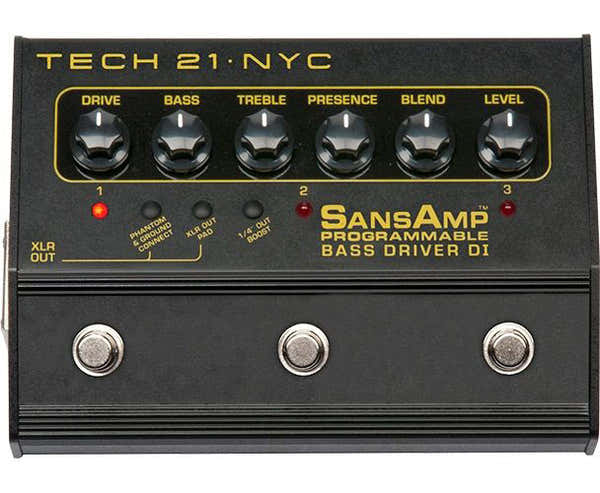 Tech21 WITHOUT PROGRAMMABLE BASS DRIVER BASS PROGRAMMABLE DI PREAMP FOR BASS