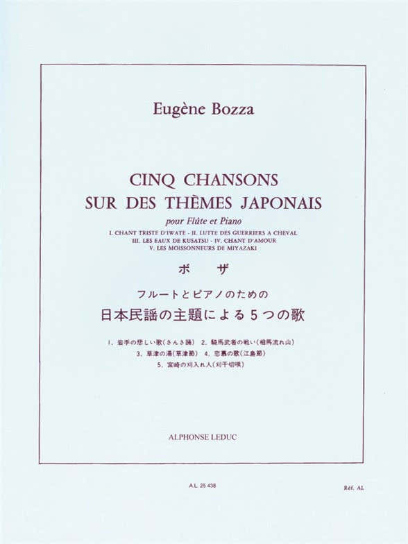Cinq Chansons Sur Des Thèmes Japonais