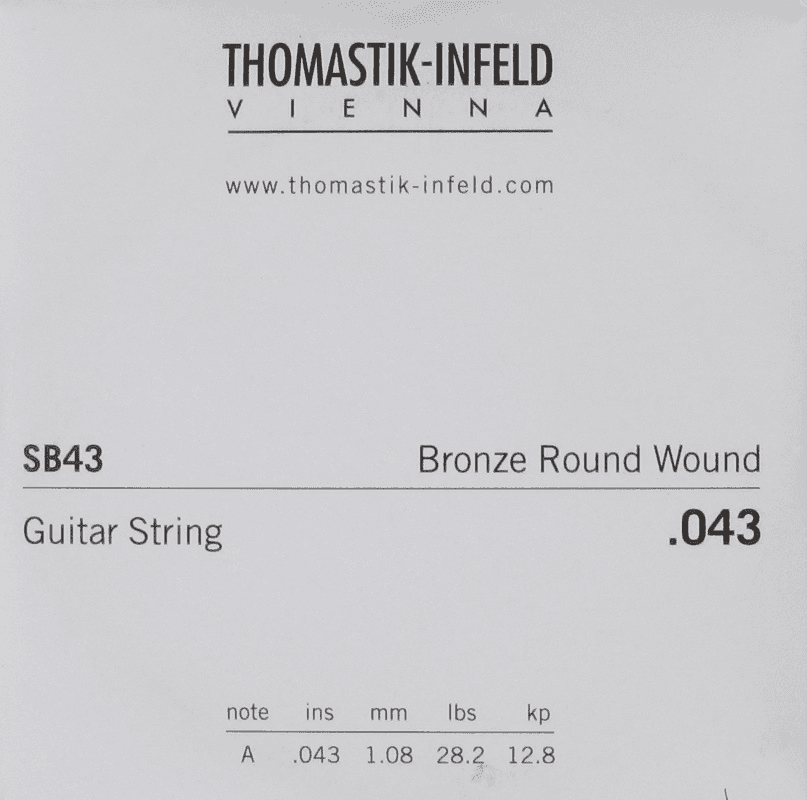STRINGS ACOUSTIC GUITAR SPECTRUM RETAIL STRINGS .043 RW