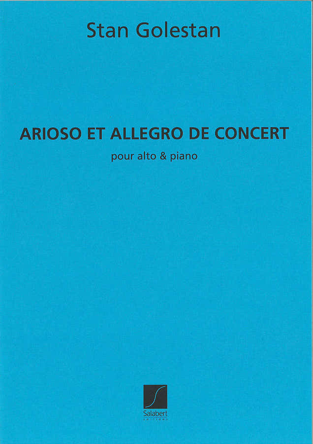 GOLESTAN - ARIOSO ET ALLEGRO - ALTO ET PIANO