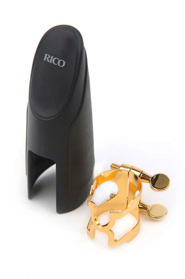 H-Ligatuur En Mondstukdop Tenorsaxofoon (Metalen Mondstukken Type Otto Link) Verguld