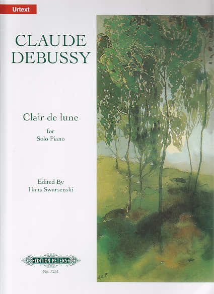 Edition Peters Debussy C. - Clair De Lune (from Suite Bergamasque) - Piano