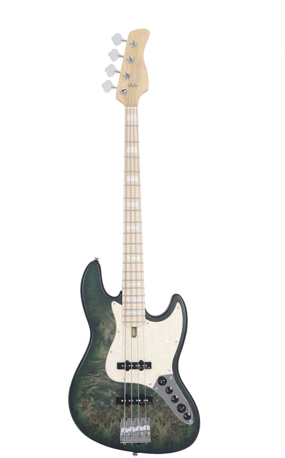 Er V7 Swamp Ash Reissue-4 Tgr.S Transparant groen satijn