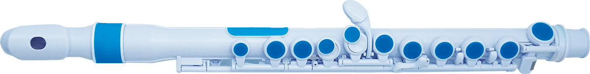 JFLUTE WIT EN BLAUW
