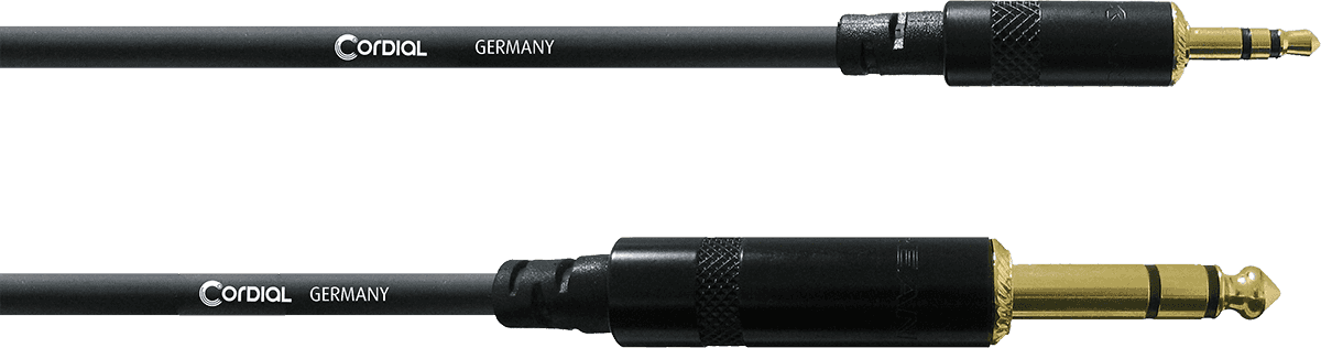 Stereo-Audiokabel Minijack/Jack 3 M
