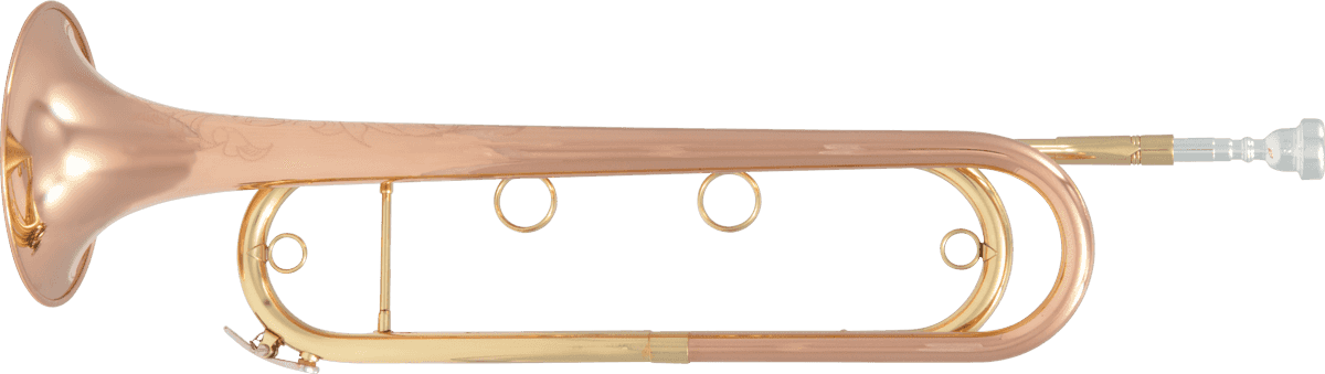 CAVALRY TRUMPET MIB - VARNISHED PINK COPPER - GIGBAG
