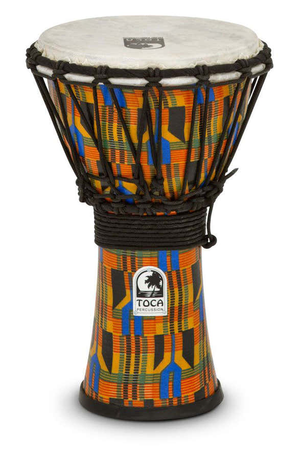 DJEMBE FREESTYLE 12'' KENTE CLOTH SFDJ-12K