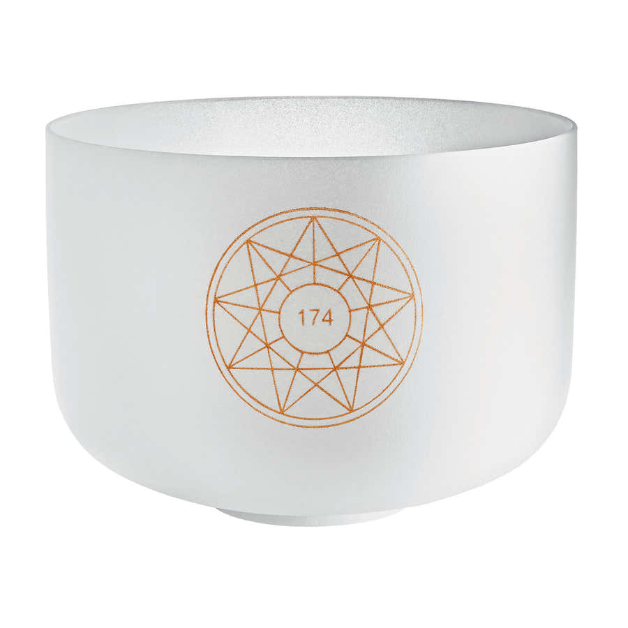 MEINL SONIC ENERGY SOLFEGGIO CRYSTAL SINGING BOWL 12" 174 HZ NOTE F3
