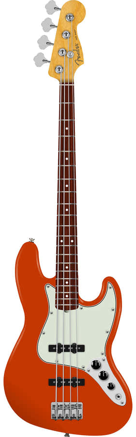 Jazz Bass Player II RW Rallye-oranje