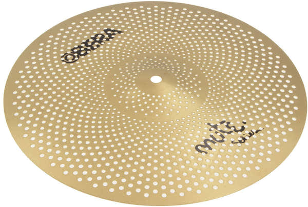 Obera Cymbals Mute 14" Crash - Silent Cymbal - Brass Finish