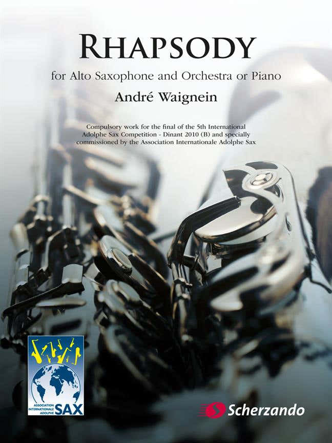 WAIGNEIN A. - RHAPSODIE - ALTSAXOFOON EN PIANO
