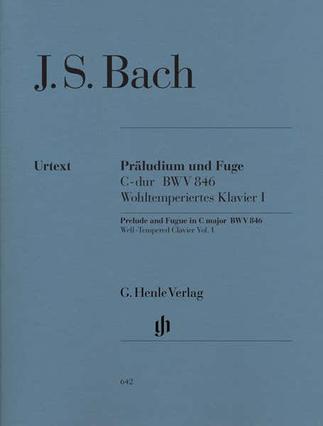 Henle Verlag Bach J.S. - Prelude And Fugue C Major ( From The WELL-tempered Clavier Part I) BWV 846