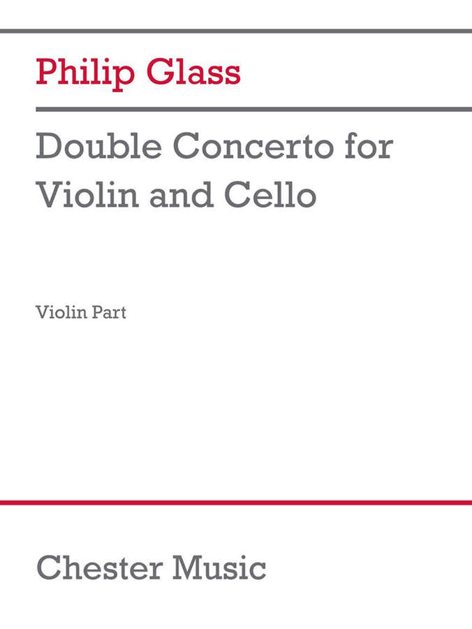 Philip Glass - Dubbelconcert voor viool en cello (vioolpartij)