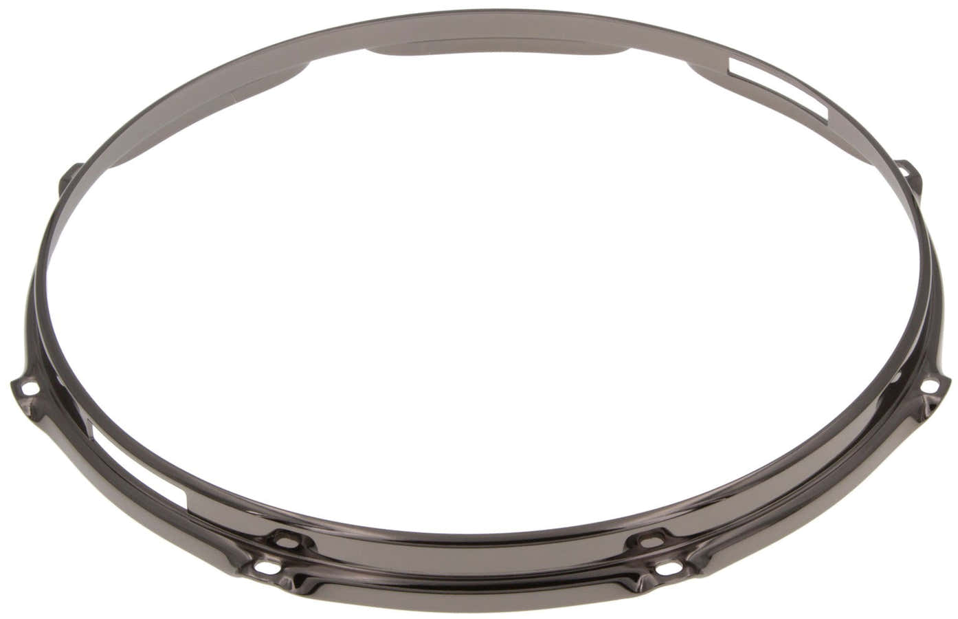 HS23-14-8SBK - 14" 8 Holes Snare Side Black 2.3mm S-Style Triple Flange Drum Hoop