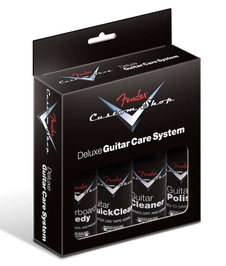 DELUXE GUITAR CARE SYSTEM 4 PACK BLACK