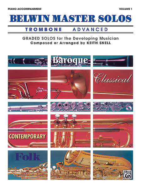 Belwin Master Solos V1 Advance - Trombone And Piano