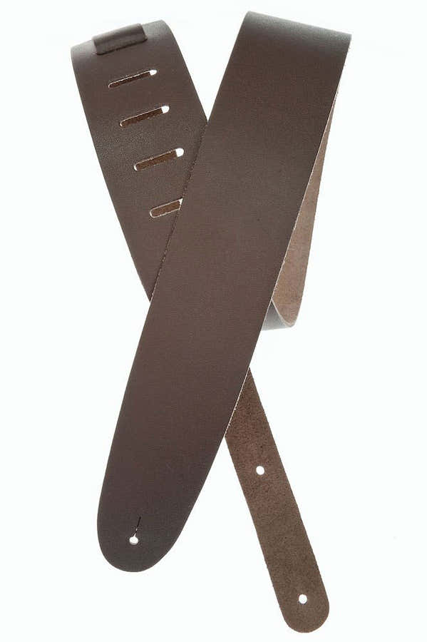 Basic Classic leren gitaarband bruin