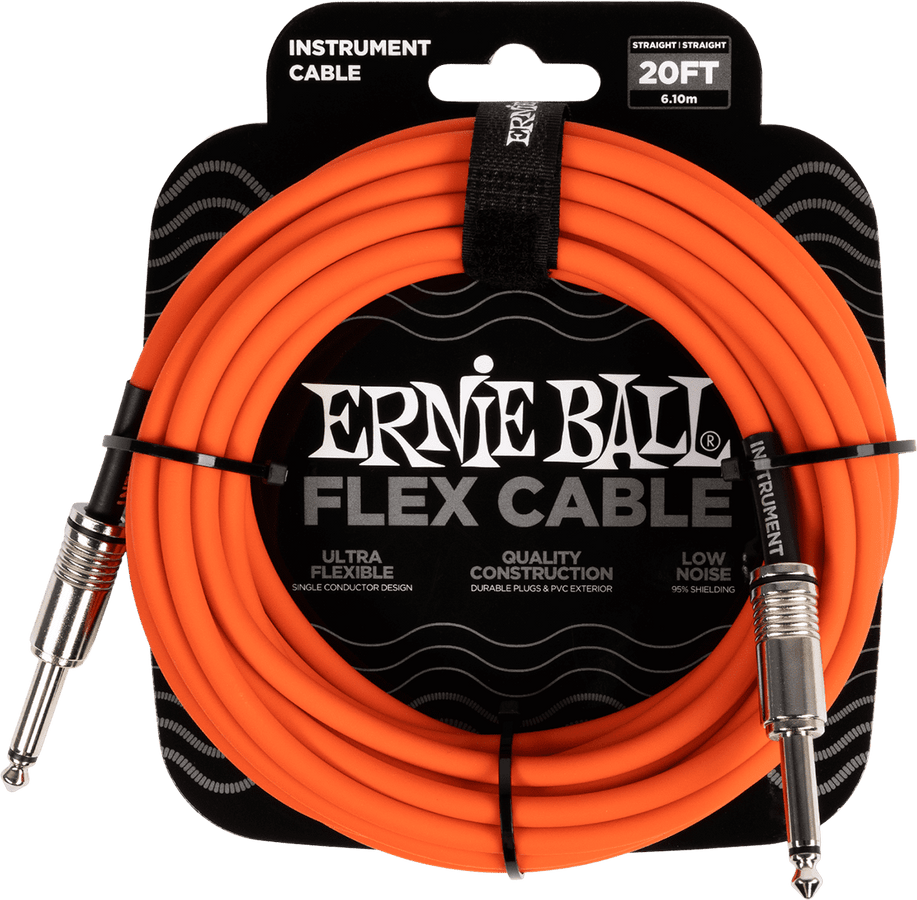 Instrumentkabels Flex Jack/jack 6M Oranje