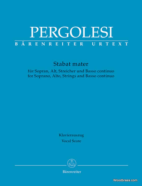 Barenreiter Stabat Mater Vocal - Pergolesi