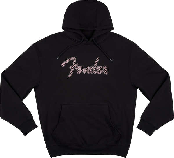 Fender Spaghetti Logo Wavy Checker Hoodie Pink Checker XXL