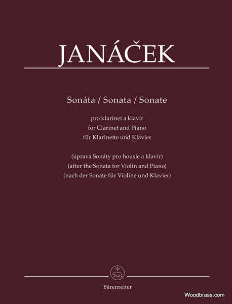 Barenreiter Janacek L. - Sonata For Clarinet & Piano