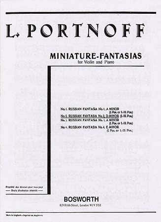 Portnoff - Faisie Russe N°2 Re Mineur - Violon / Piano