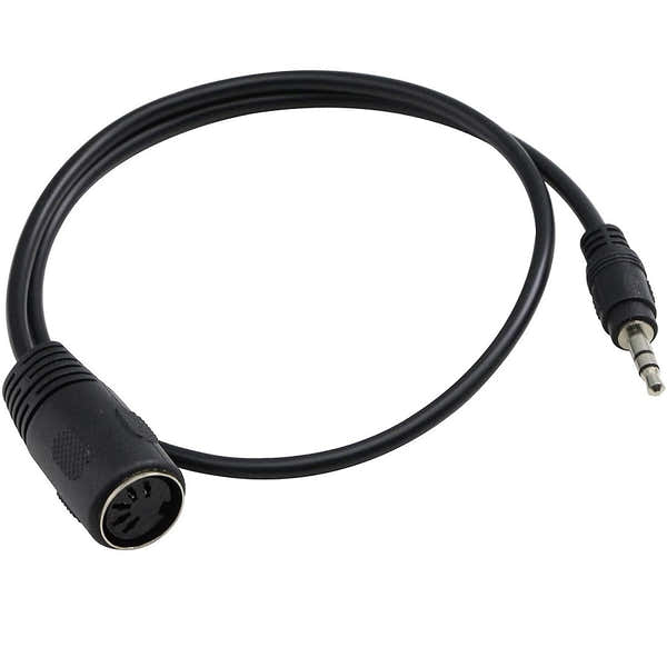 MIDI CABLE MINIJACK STEREO - DIN FEMALE 5-PIN