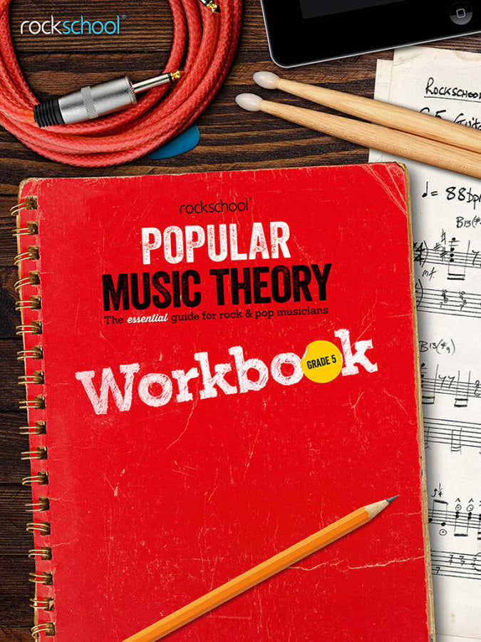 Rockschool Werkboek muziektheorie van populaire muziek Niveau 5