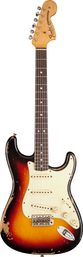 Stratocaster Michael Landau '68 Relic Gebleekte 3-kleurige Sunburst Signature Artist 2025