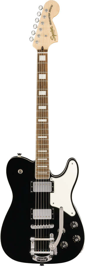 Telecaster Paranormal Troublemaker Deluxe Bigsby, LRL Zwart