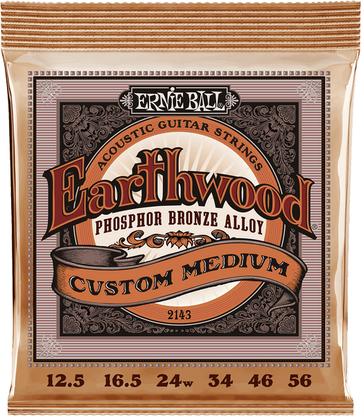Ernie Ball EARTHWOOD PHOSPHOR BRONZE CUSTOM MEDIUM 12,5-56