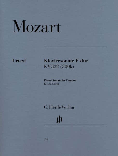 Henle Verlag Mozart W.a. - Piano Sonata F Major K. 332 (300K)