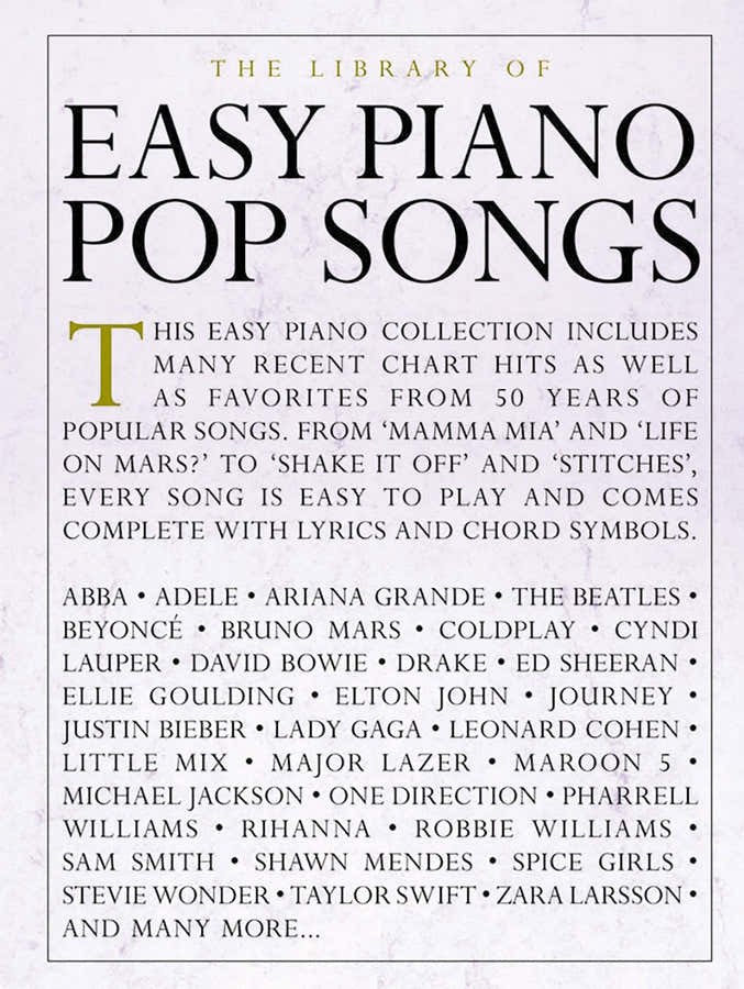 The Library Of Easy Piano Pop Songs
