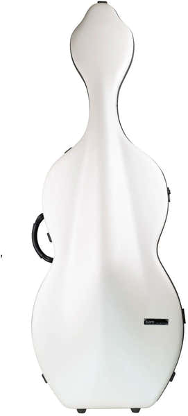 Cellokoffer 4/4 Hightech Snoepje + Wielen - Wit/Bruin