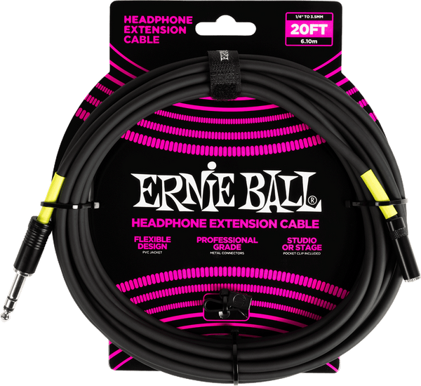 Effects Stereo Jack Naar Mini-Jack Verlengkabel 6M Zwart