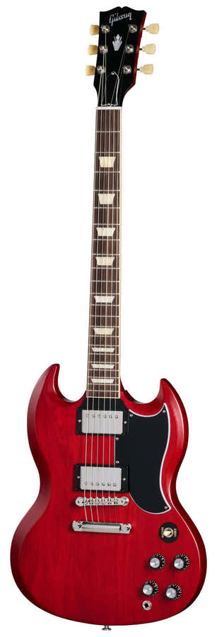 SG Standard '61 Faded, 57 Classic met minder windingen Vintage Cherry Satin
