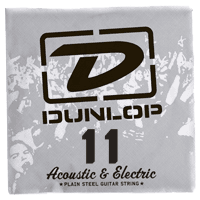 ELECTRIC STRINGS NICKEL PLATED STEEL UNIT SOLID STEEL 011
