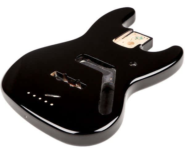 STANDARD JAZZ BASS BODY VAN ELZENHOUT, ZWART