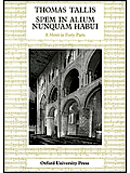 Oxford University Press Tallis Thomas - Spem In Alium - Vocal Score