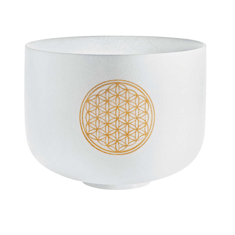 MEINL SONIC ENERGY PLANETARY TUNED CRYSTAL SINGING BOWL 10" FLOWER OF LIFE