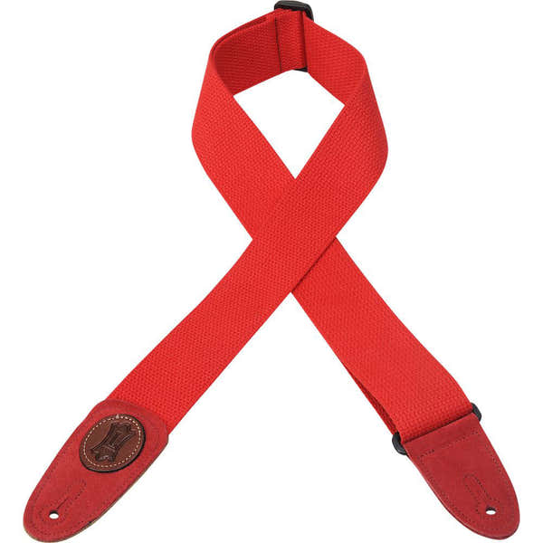 Levys 5 CM COTTON WITH RED LEATHER LEVY'S LOGO