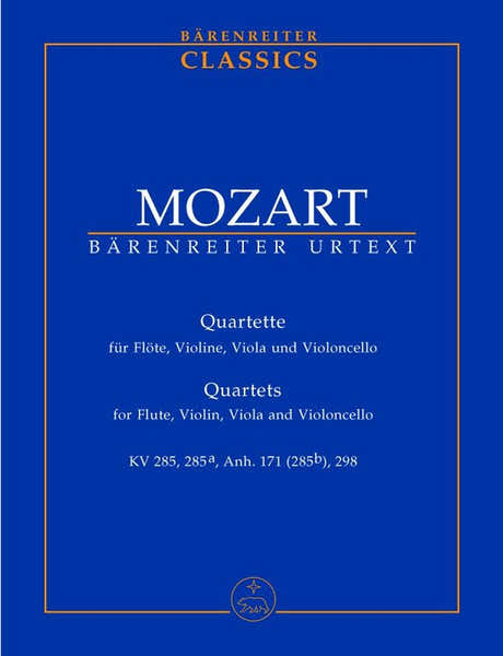 Barenreiter Moz W.A. - Quette Fur Flote Violine Viola Und Violoncello - Conducteur Poche
