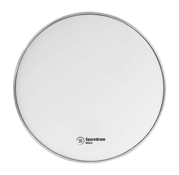 M3W08 - 8" MESH HEAD MUTE 3-PLY - SILENT - WHITE